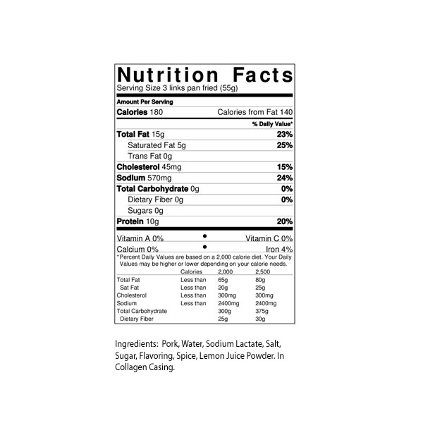 Jimmy Dean Hot Sausage Nutrition Facts Nutrition Ftempo