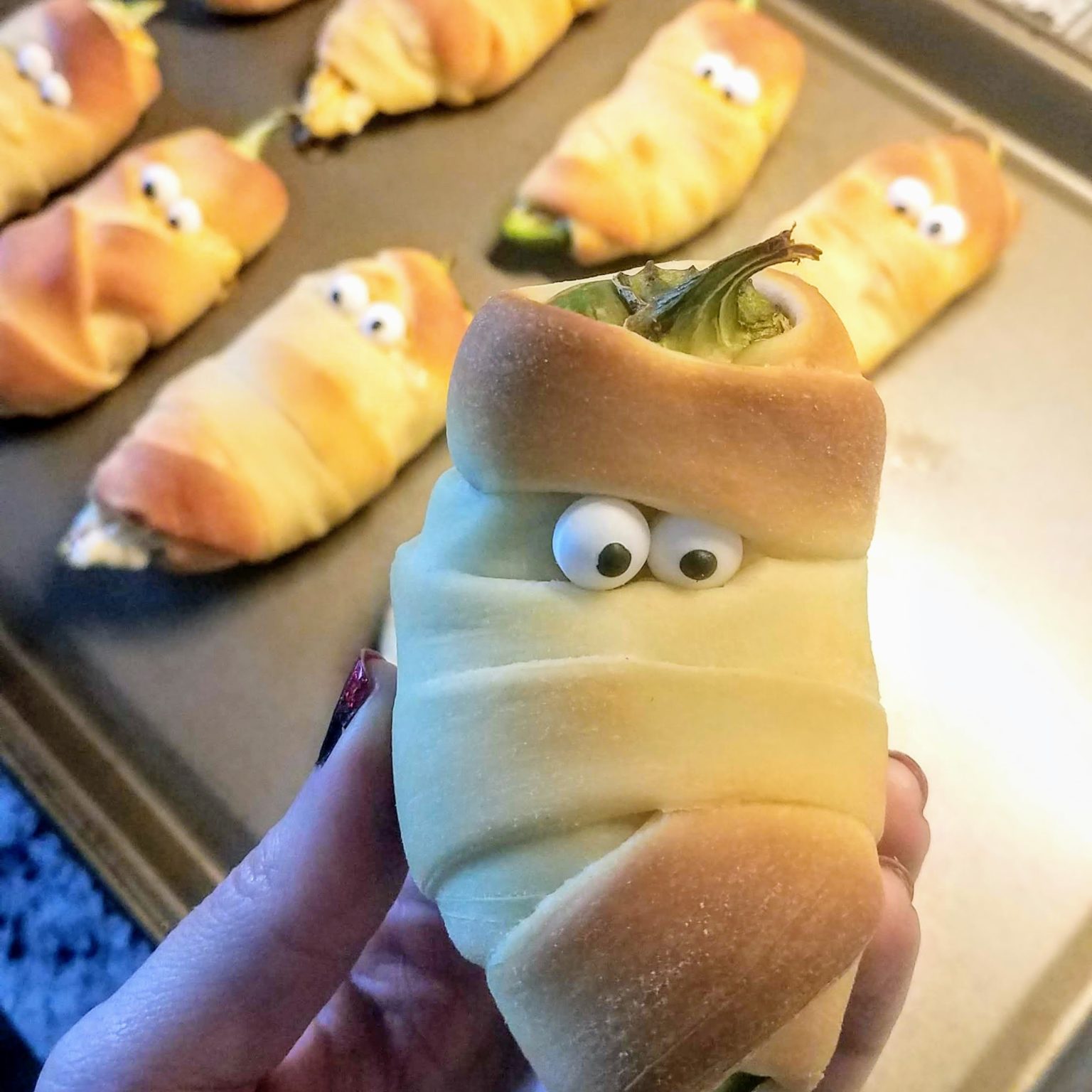 Bacon Jalapeno Popper Mummies Fletcher's