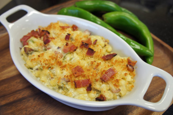 Hatch Chile Bacon Mac and Cheese