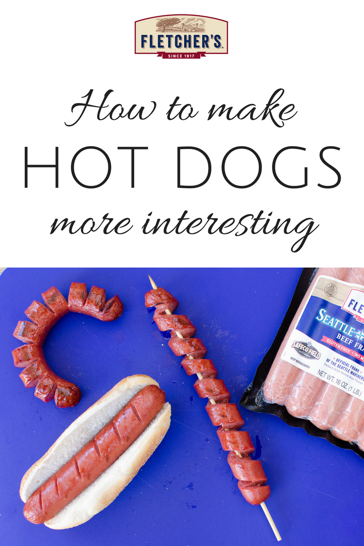 Hot dogs grilling tips - make curly dogs, spiral dogs, tornado dogs