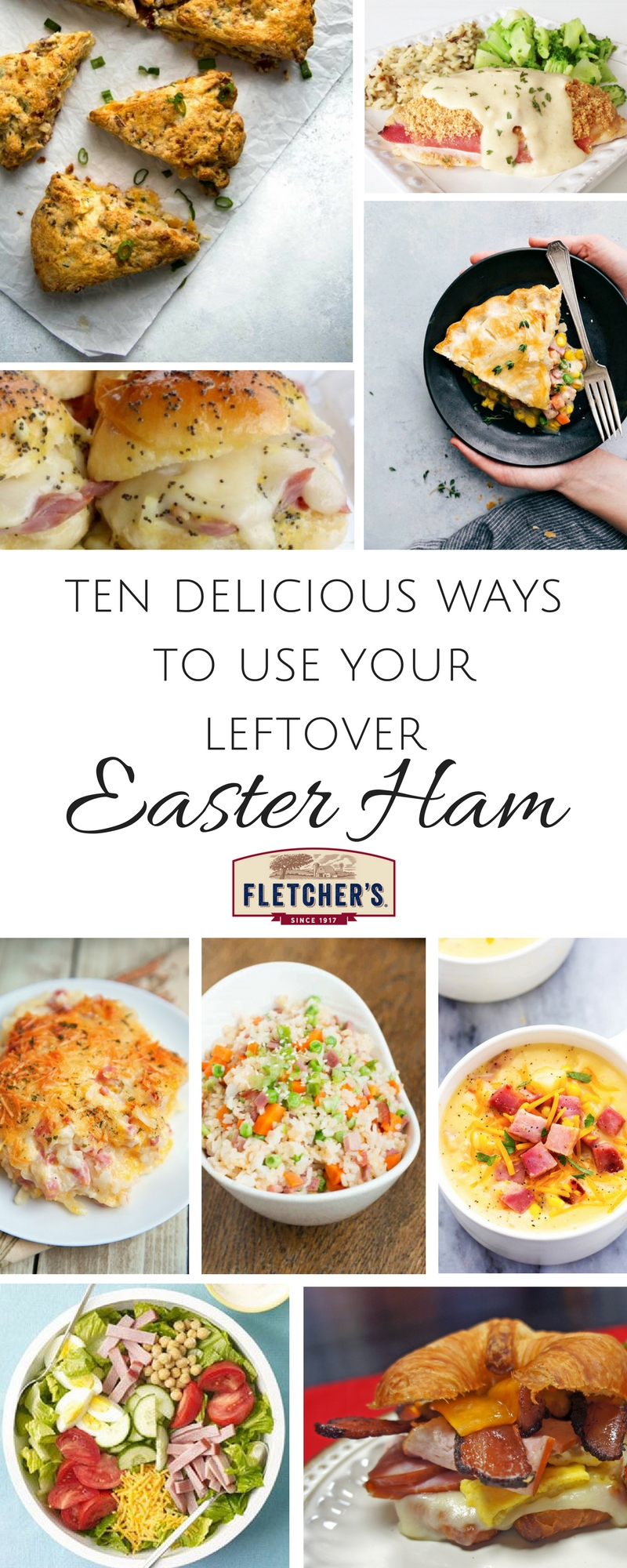 Leftover Ham Recipe Ideas - How to use up leftover Easter ham. #easter #leftovers #ham