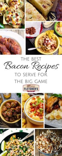 The best recipes with bacon for your football party. #football #appetizers #baconrecipes